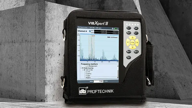 VIBXPERT II在现代具体背景上